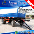mini size tractor 15tons 2 axles hydraulic dump trailer with draw bar
